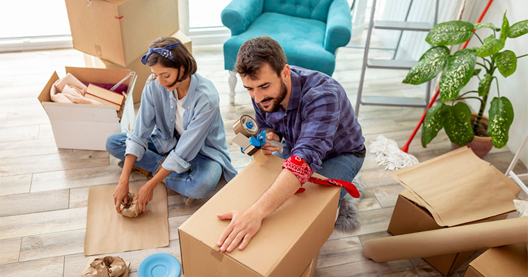 Where to start packing when moving house