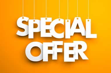 Graphic with the words 'Special Offer' in white text promoting discounts for Armed Forces, NHS and Blue Light Card holders