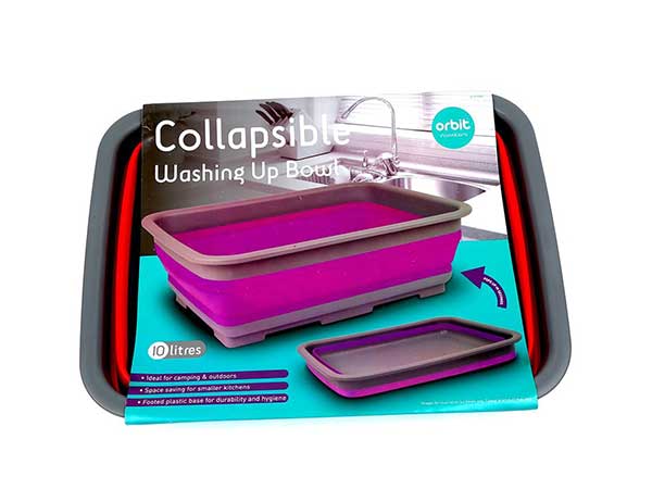 collapsible washing up bowl for camping