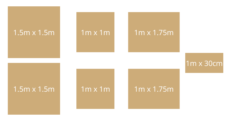 Dimensions for making a cardboard house