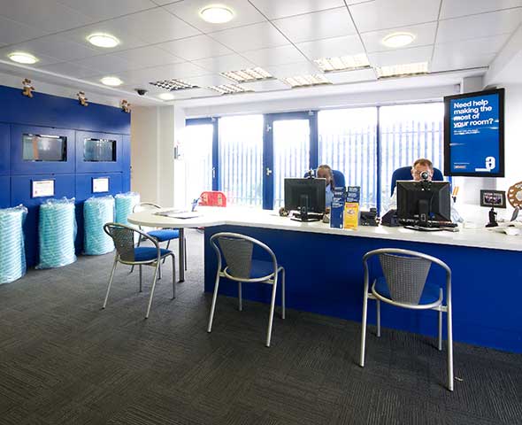 Reception and Sales Consultants on the phone at Safestore Self Storage Chingford - Walthamstow