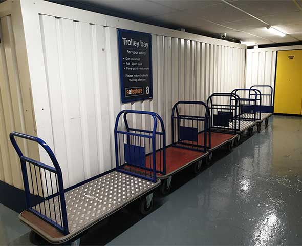 Safestore self storage Alexandra Palace - Customer trolleys