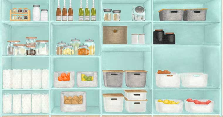 Under the stairs storage ideas - Pantry